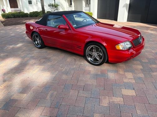 Red 2001 Mercedes-Benz SL-Class SL500 Roadster