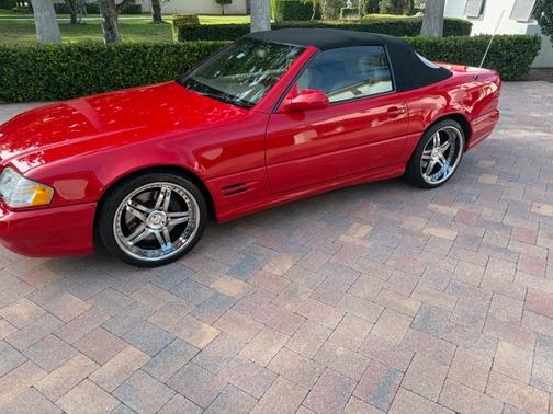 Red 2001 Mercedes-Benz SL-Class SL500 Roadster