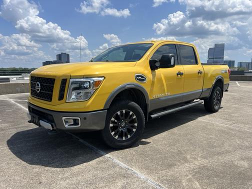 Yellow 2018 Nissan Titan XD S