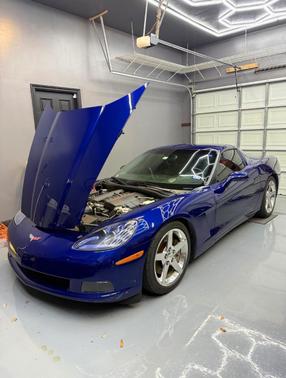 Blue 2005 Chevrolet Corvette Base