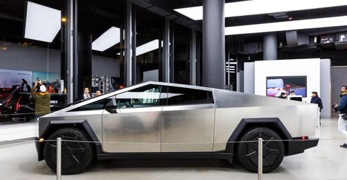 Silver 2026 Tesla Cybertruck Dual Motor