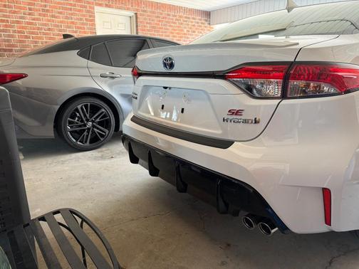 White 2024 Toyota Corolla Hybrid Nightshade Edition
