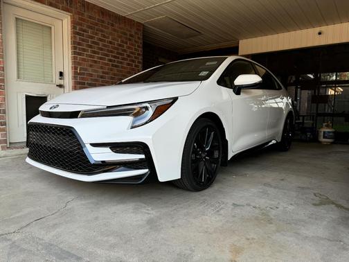 White 2024 Toyota Corolla Hybrid Nightshade Edition