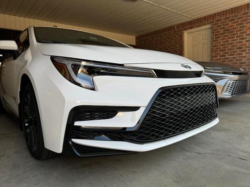 White 2024 Toyota Corolla Hybrid Nightshade Edition