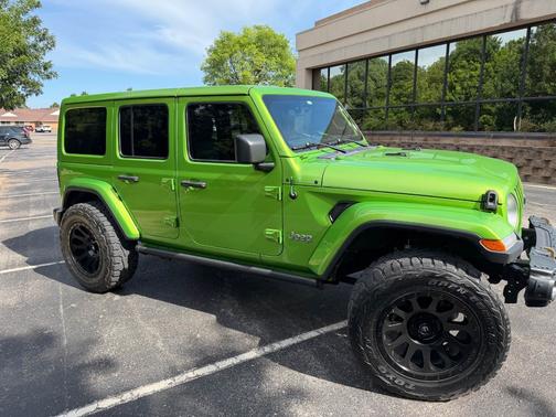 Green 2020 Jeep Wrangler Unlimited Sahara