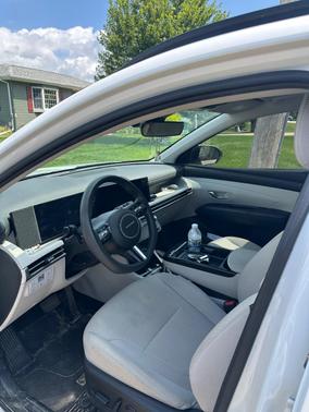 White 2025 Hyundai TUCSON Hybrid Blue