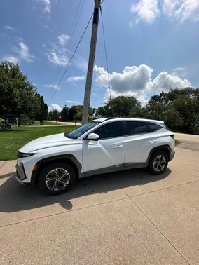 White 2025 Hyundai TUCSON Hybrid Blue