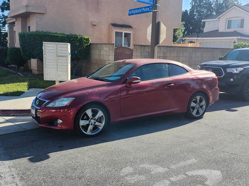 Red 2010 Lexus IS 250C Base