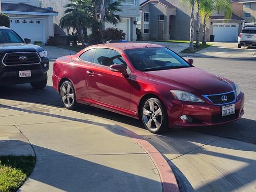 Red 2010 Lexus IS 250C Base