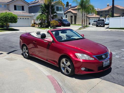 Red 2010 Lexus IS 250C Base