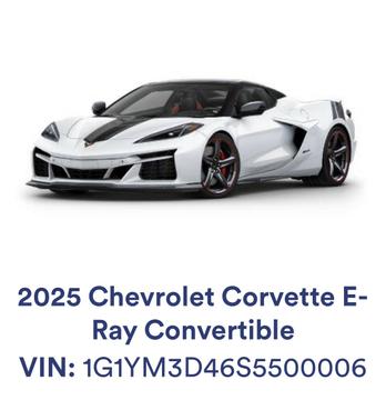 2025 Chevrolet Corvette E-Ray 3LZ