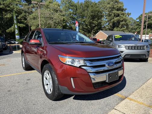 Red 2014 Ford Edge SEL