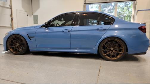 Blue 2017 BMW M3 Base