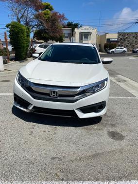 White 2018 Honda Civic EX