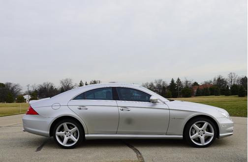 Silver 2006 Mercedes-Benz CLS-Class CLS55 AMG