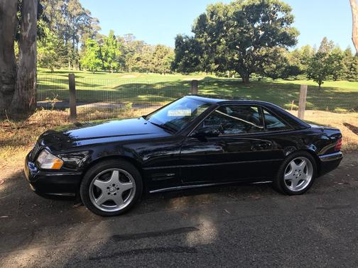 Black 2001 Mercedes-Benz SL-Class SL500 Roadster