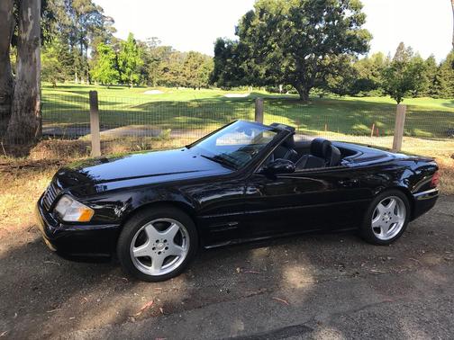 Black 2001 Mercedes-Benz SL-Class SL500 Roadster