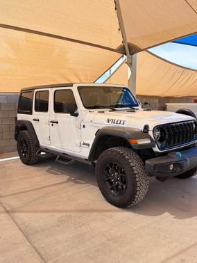 White 2024 Jeep Wrangler 4xe Willys
