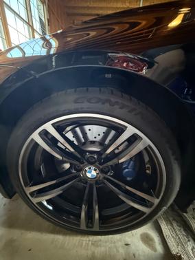 Blue 2017 BMW M4 Base