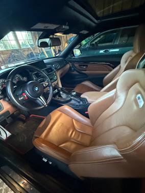 Blue 2017 BMW M4 Base