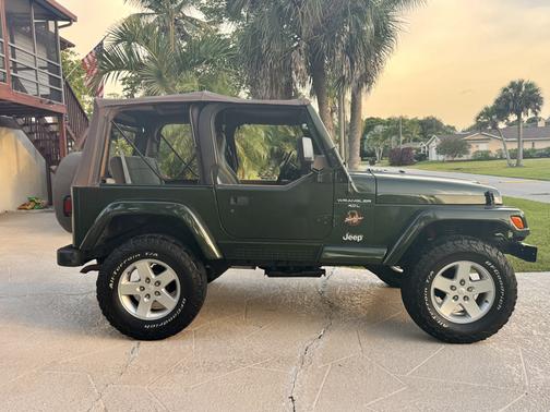 Green 1997 Jeep Wrangler Sahara