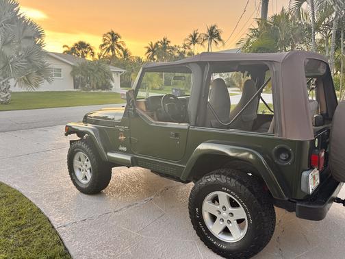 Green 1997 Jeep Wrangler Sahara