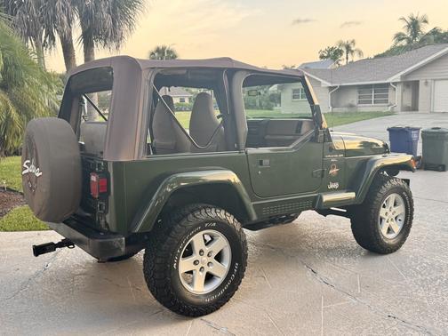 Green 1997 Jeep Wrangler Sahara