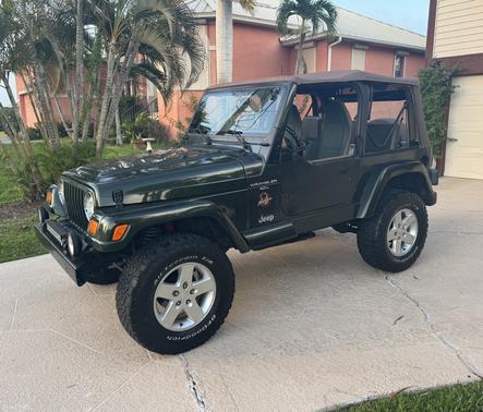 Green 1997 Jeep Wrangler Sahara