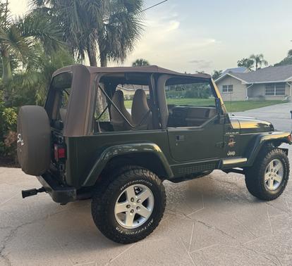 Green 1997 Jeep Wrangler Sahara