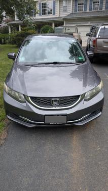 Gray 2014 Honda Civic LX