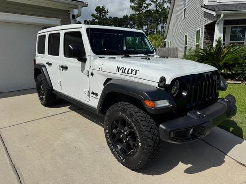 White 2021 Jeep Wrangler Unlimited Willys