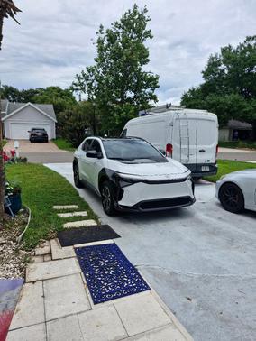 White 2024 Toyota bZ4X XLE