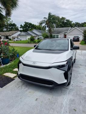 White 2024 Toyota bZ4X XLE
