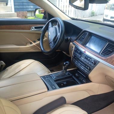 Red 2015 Hyundai Genesis 5