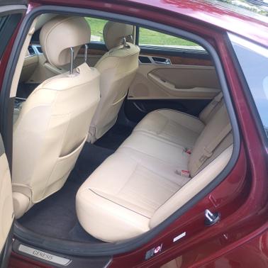 Red 2015 Hyundai Genesis 5