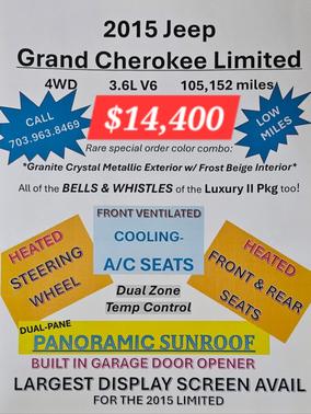 2015 Jeep Grand Cherokee Limited