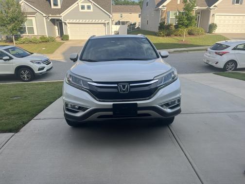 White 2015 Honda CR-V EX-L