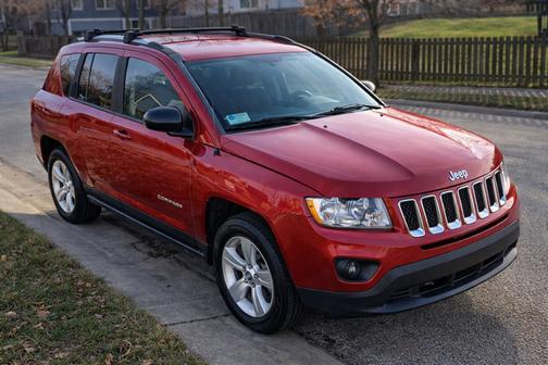 Red 2012 Jeep Compass Latitude