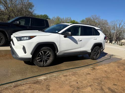 White 2021 Toyota RAV4 LE