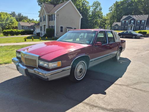 Red 1993 Cadillac DeVille Base