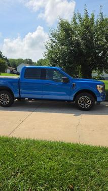 Blue 2021 Ford F-150 XLT