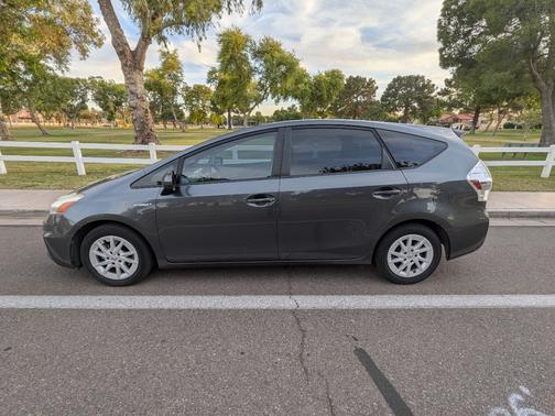 Gray 2012 Toyota Prius v Three