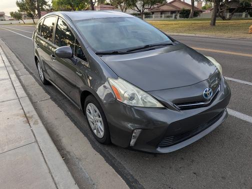 Gray 2012 Toyota Prius v Three