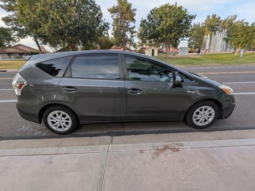 Gray 2012 Toyota Prius v Three