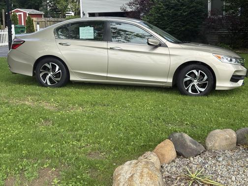 Beige 2016 Honda Accord LX