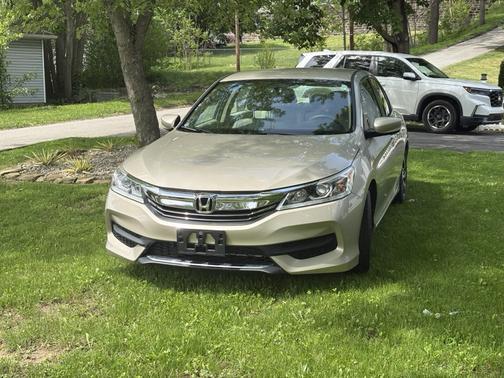 Beige 2016 Honda Accord LX