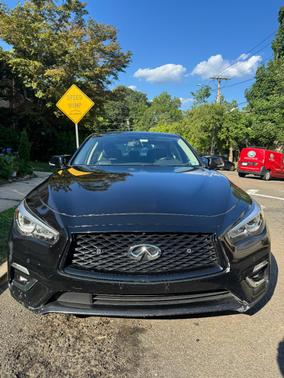 Black 2021 INFINITI Q50 3.0t LUXE