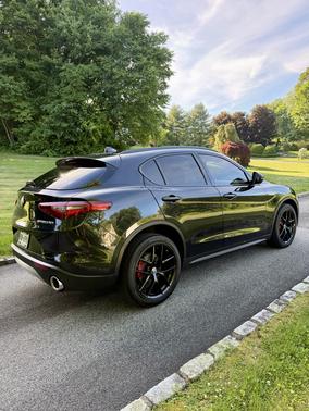 Black 2018 Alfa Romeo Stelvio Ti Sport