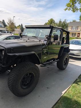 Black 2002 Jeep Wrangler Sport