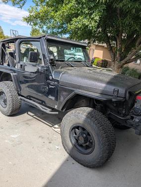 Black 2002 Jeep Wrangler Sport
